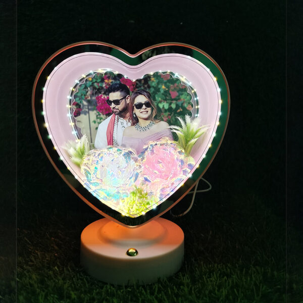 Premium Magic Mirror & Photoframe-Love Shape