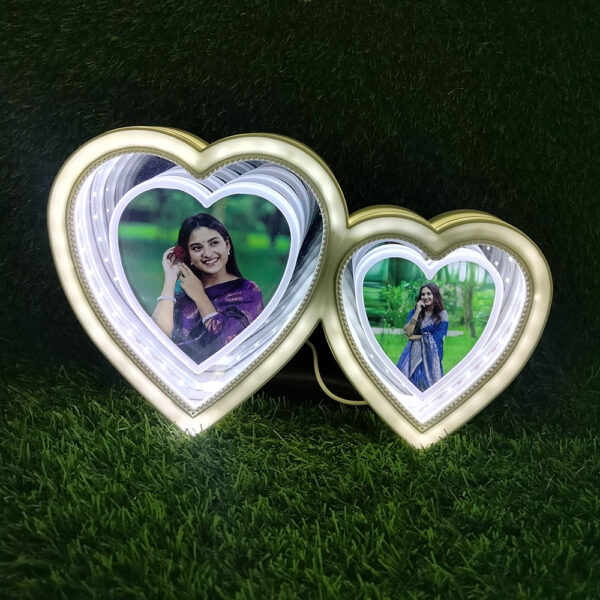 2 Heart Magic Mirror Photoframe